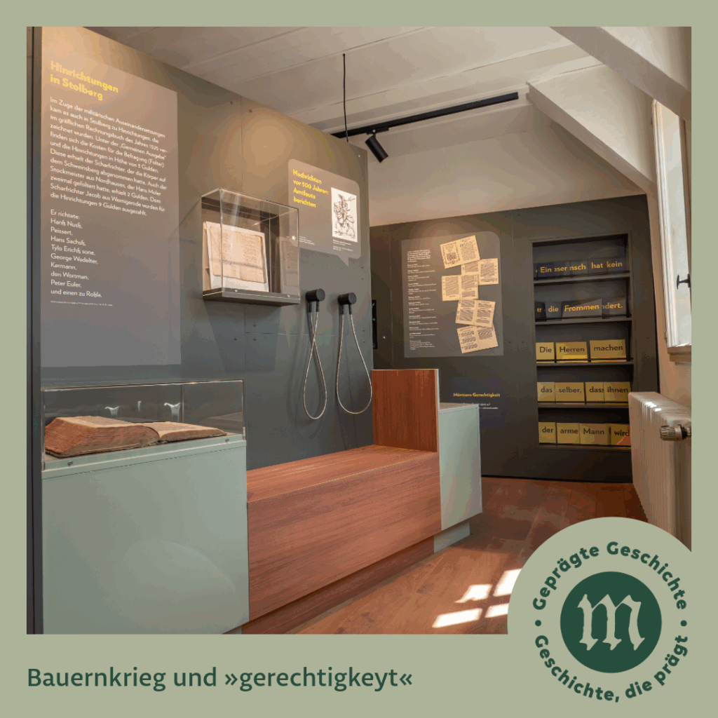 Museum ALTE MÜNZE in Stolberg (Harz) - Bauernkrieg und "gerechtigkeyt"