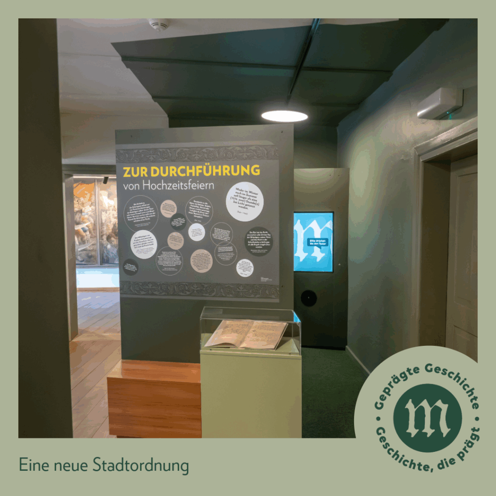 Museum ALTE MÜNZE in Stolberg (Harz) - die neue Stadtordnung schreibt vor
