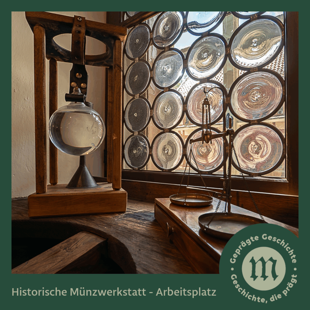 Museum ALTE MÜNZE Stolberg (Harz) - historische Münzwerkstatt: Arbeitsplatz