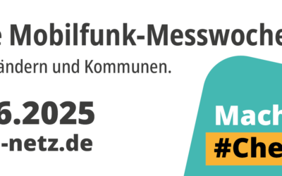 Mobilfunk-Messwoche vom 26. Mai bis 1. Juni 2025